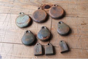 アンティーク雑貨　珍品希少!古い重りセット3