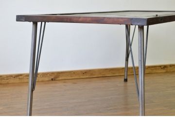 アンティーク家具　古民具・骨董　古いお屋敷の門扉で作ったアンティークダイニングテーブル