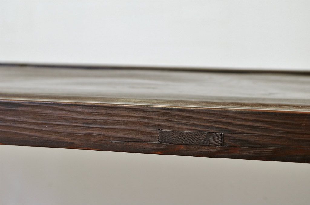 アンティーク家具　古民具・骨董　古いお屋敷の門扉で作ったアンティークダイニングテーブル