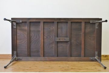 アンティーク家具　古民具・骨董　古いお屋敷の門扉で作ったアンティークダイニングテーブル