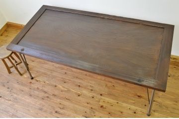 アンティーク家具　☆古いお屋敷の門扉で作った特大テーブル