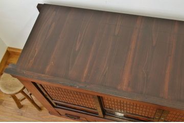 アンティーク家具　特大9尺前面欅水屋箪笥・サイドボード