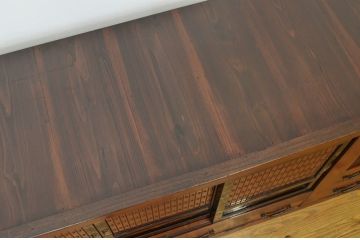 アンティーク家具　特大9尺前面欅水屋箪笥・サイドボード
