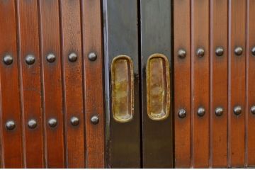 アンティーク家具　特大9尺前面欅水屋箪笥・サイドボード