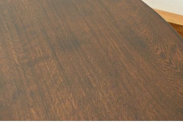 アンティーク家具　アンティーク　古いナラ材の丸ちゃぶ台(テーブル)