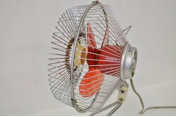アンティーク雑貨　古いサンヨー・レトロな扇風機