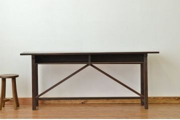アンティーク家具　★アンティーク　古い縫製工場の横長机1(テーブル)