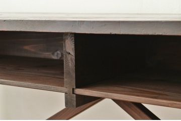 アンティーク家具　★アンティーク　古い縫製工場の横長机1(テーブル)