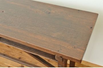 アンティーク家具　★アンティーク　古い縫製工場の横長机2(テーブル・作業台)