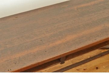アンティーク家具　★アンティーク　古い縫製工場の横長机4(テーブル・作業台)