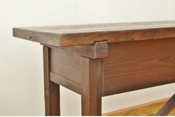 アンティーク家具　★アンティーク　古い縫製工場の横長机4(テーブル・作業台)