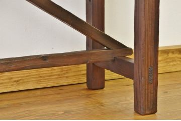 アンティーク家具　★アンティーク　古い縫製工場の横長机4(テーブル・作業台)
