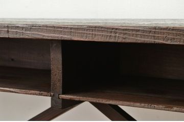 アンティーク家具　★アンティーク　古い縫製工場の横長机5(テーブル・作業台)