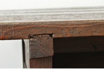 アンティーク家具　★アンティーク　古い縫製工場の横長机5(テーブル・作業台)