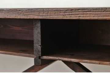 アンティーク家具　★アンティーク　古い縫製工場の横長机6(テーブル・作業台)