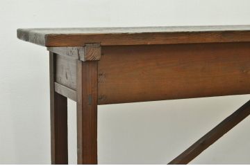 アンティーク家具　★アンティーク　古い縫製工場の横長机6(テーブル・作業台)