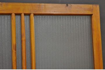 素敵なデザインの銀モールガラス入り細身のドア(扉・建具)