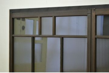 アンティーク シックなモールガラス引き戸3枚セット(窓・建具)