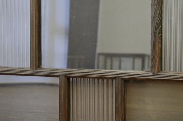 アンティーク シックなモールガラス引き戸3枚セット(窓・建具)