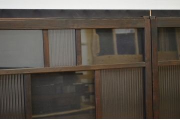 アンティーク シックなモールガラス引き戸3枚セット(窓・建具)