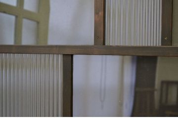 アンティーク シックなモールガラス引き戸3枚セット(窓・建具)