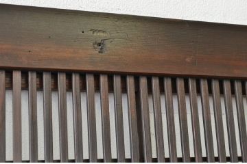 古民具・骨董 細身の格子戸4枚セット(裏障子付き)引き戸・建具