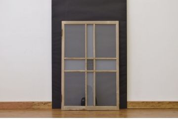 アンティーク　味の良い木のガラス窓1枚(扉、建具)