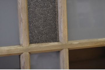 アンティーク　味の良い木のガラス窓1枚(扉、建具)