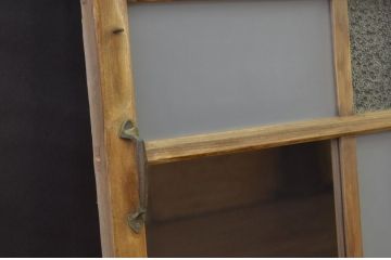 アンティーク　味の良い木のガラス窓1枚(扉、建具)
