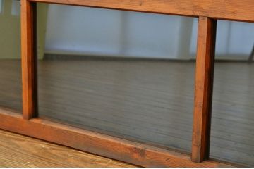 アンティーク　古い木のシンプルな明り取り1枚(欄間)