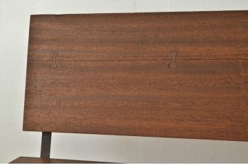 アンティーク家具　古材無垢板で作製した大型ベンチ