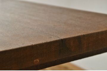 アンティーク家具　古材無垢板で作製した大型ベンチ