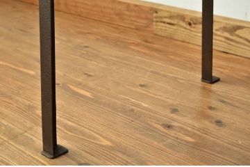 アンティーク家具　古材無垢板で作製した大型ベンチ