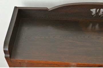 アンティーク家具　高級品!古いナラ材の上質な特大本箱