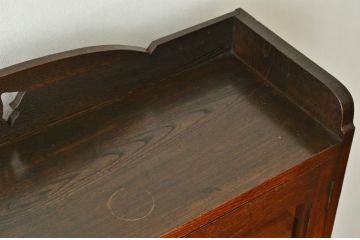 アンティーク家具　高級品!古いナラ材の上質な特大本箱