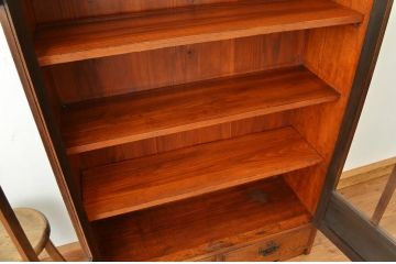 アンティーク家具　高級品!古いナラ材の上質な特大本箱