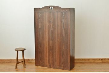 アンティーク家具　高級品!古いナラ材の上質な特大本箱