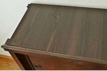 アンティーク家具　古民具・骨董 明治時代/古い木の味わいある大収納棚(時代箪笥)