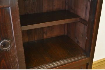 アンティーク家具　古民具・骨董 明治時代/古い木の味わいある大収納棚(時代箪笥)