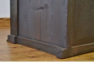 アンティーク家具　古民具・骨董 明治時代/古い木の味わいある大収納棚(時代箪笥)