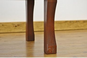 アンティーク家具　古民具・骨董 天板玉杢欅無垢材の変わり型角ちゃぶ台