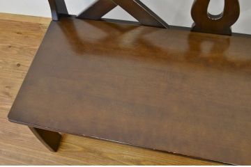 ★中古 karimoku RUSTIC(カリモク ルスティック)2人掛けベンチ長イス?