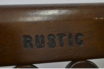 ★中古 karimoku RUSTIC(カリモク ルスティック)2人掛けベンチ長イス?