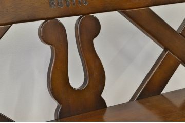 ★中古 karimoku RUSTIC(カリモク ルスティック)2人掛けベンチ長イス?