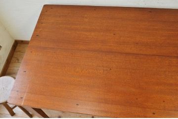 アンティーク家具　1950〜60年代古い学校の大きな作業台(ダイニングテーブル)3