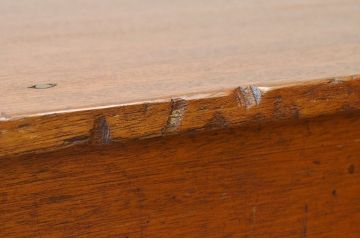 アンティーク家具　1950〜60年代古い学校の大きな作業台(ダイニングテーブル)3