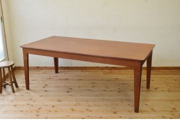 アンティーク家具　1950〜60年代古い学校の大きな作業台(ダイニングテーブル)3