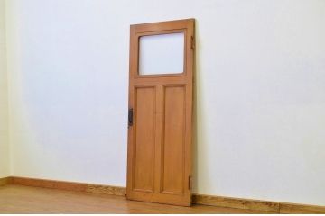 上質なアンティークモールガラスドア1枚(扉・建具)