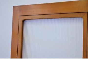 上質なアンティークモールガラスドア1枚(扉・建具)