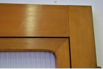 上質なアンティークモールガラスドア1枚(扉・建具)
